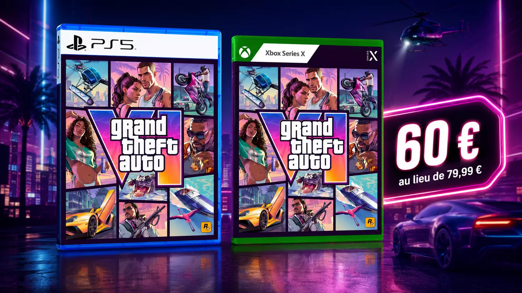 Où acheter GTA 6 le moins cher ? 60 € au lieu de 79,99 €