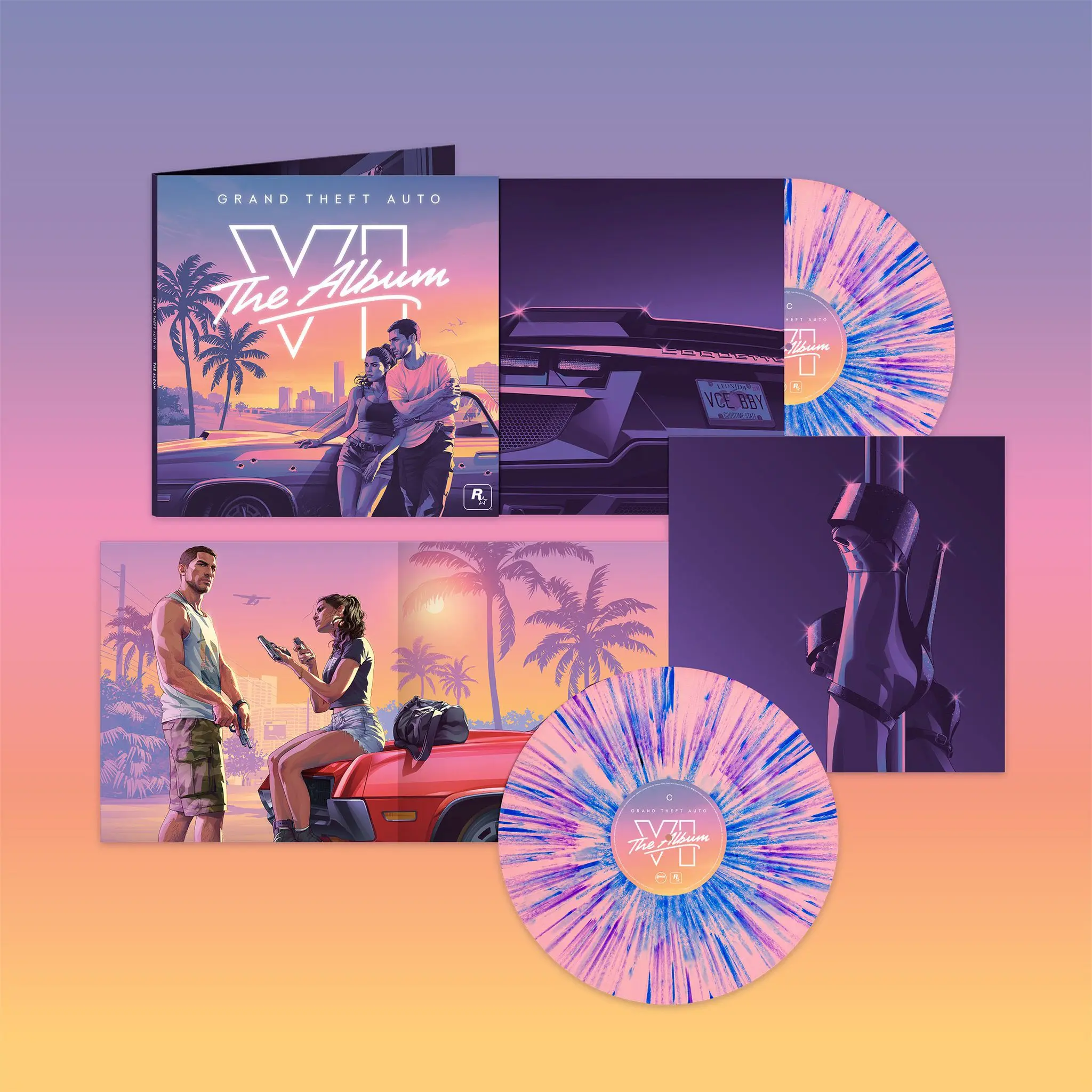Édition Blood Records du vinyle GTA VI The Album