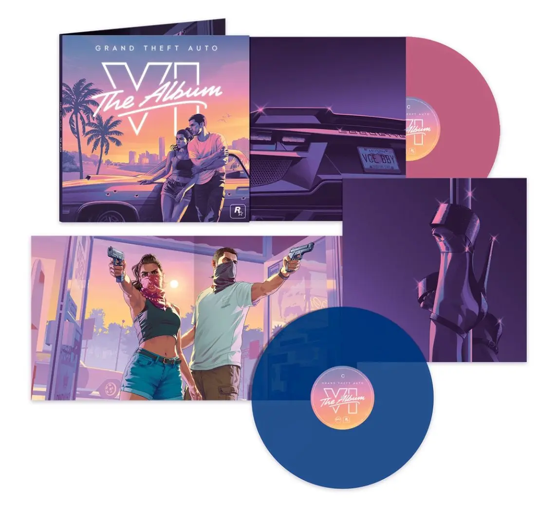 Édition HMV UK du vinyle GTA VI The Album
