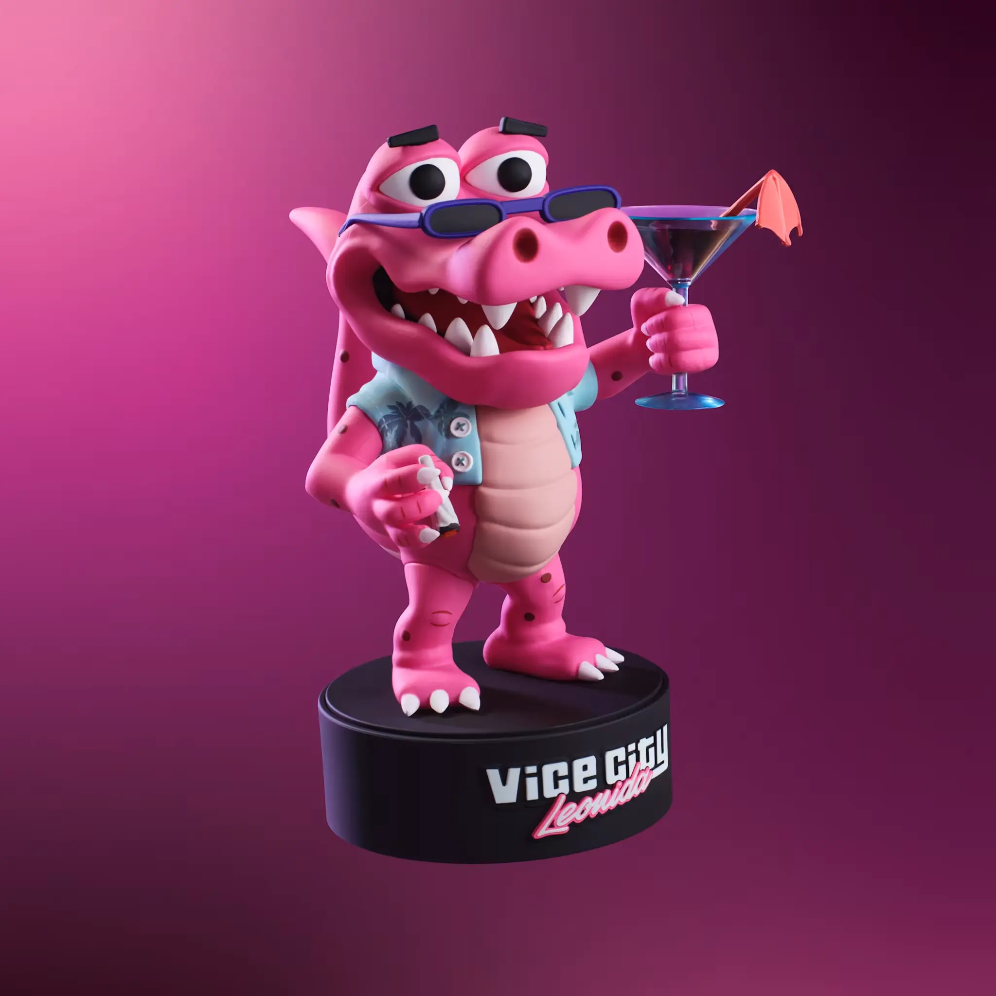 Figurine Macca the Gator GTA 6 The Goodtime State Vice City Collection