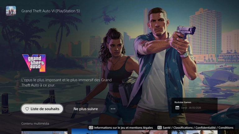 GTA 6 sans connexion Internet sur PS5 et Xbox Series X|S
