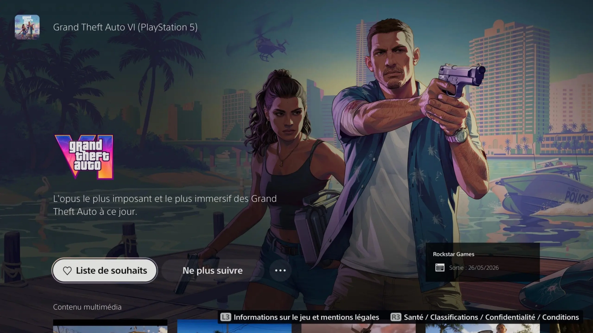 GTA 6 sans connexion Internet sur PS5 et Xbox Series X|S